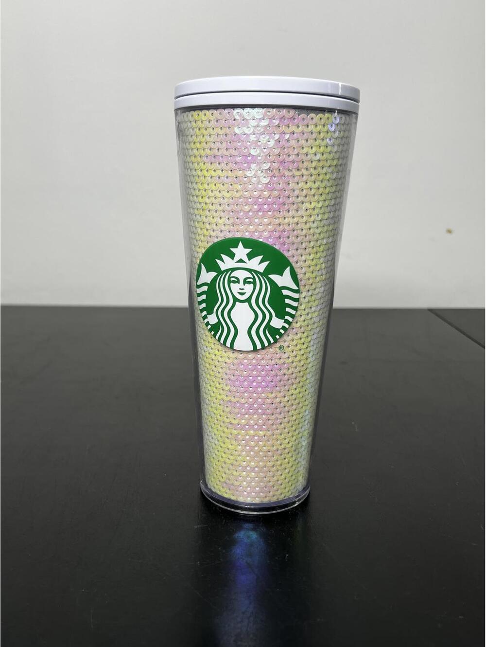 Starbucks Iridescent Sequin Tumbler‎ with Straw